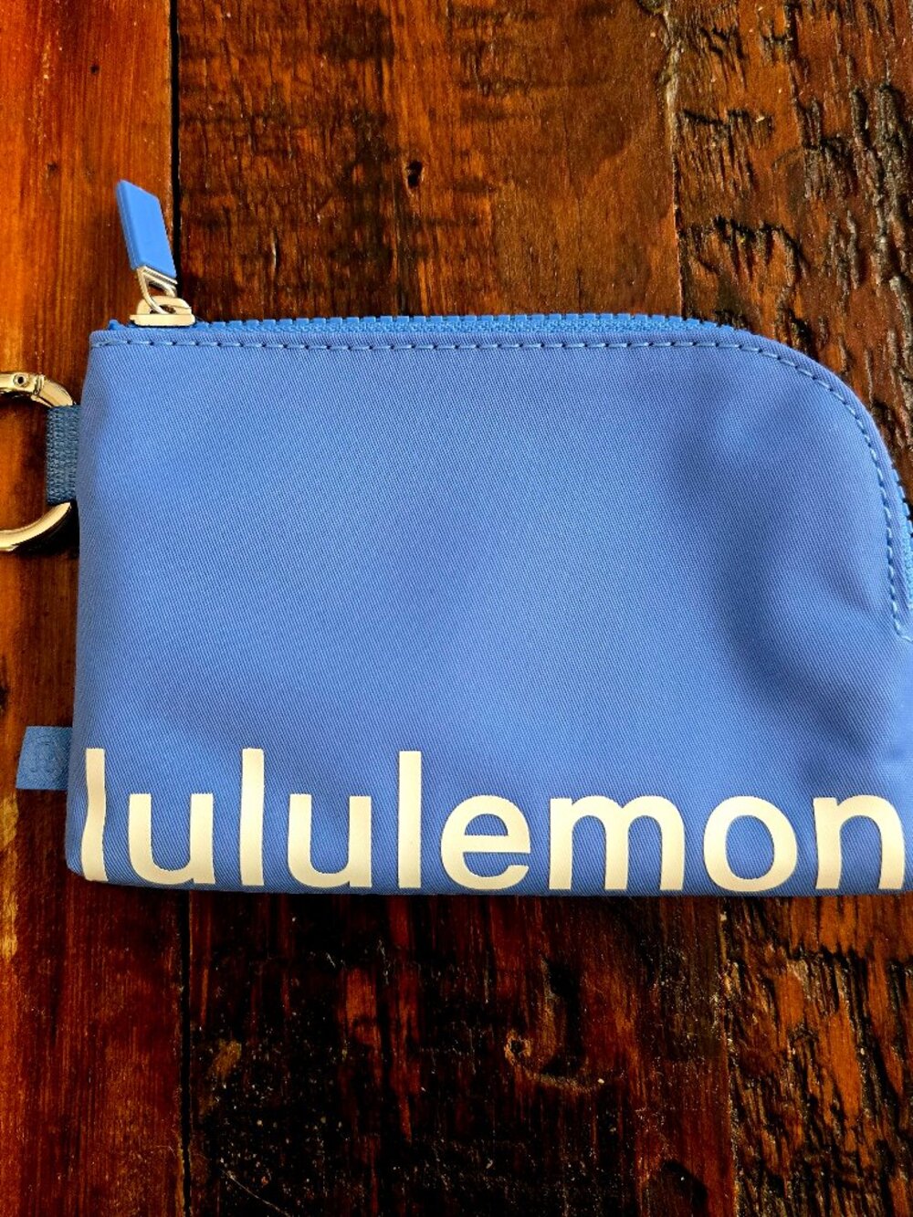 LULULEMON clippable card pouch - poolside blue (colour discontinued)